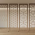 Silent wind screen partition 3d model