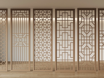 Silent wind screen partition 3d model