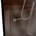 Swing Doors With Male And Female Icons For Public Restroom Facilities