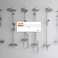 Modern Shower Head Systems Featuring Various Designs For Bathroom Use