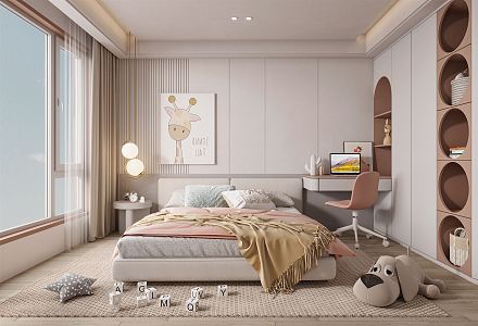 Modern Children's Room 3d model