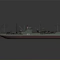 Three Detailed Vintage Ship Models With Colorful Hulls And Deck Features