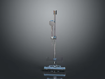 Metal Laboratory Retort Stand With Base Rod Clamp And Ring 3d model