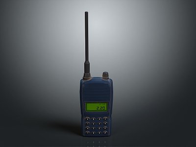 modern walkie-talkie military walkie-talkie military radio military wireless telephone 3d model