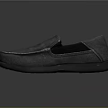 Gray Casual Slip On Shoes With Canvas Material And Black Sole Design