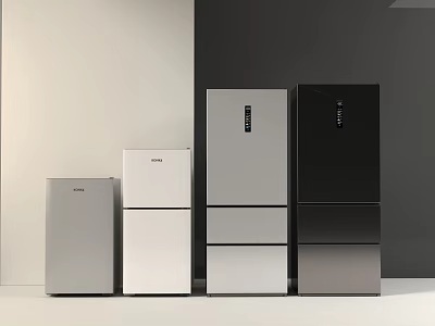 refrigerator modern refrigerator mini refrigerator single door refrigerator mini refrigerator double door refrigerator 3d model