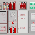 Fire hydrant fire extinguisher fire hydrant safety exit 3d model