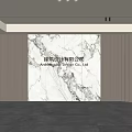 Modern Front Desk Background Wall Simple Background Wall Front Desk Reception Area Background Wall Company Front Desk Background Wall 3d model