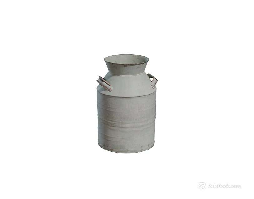 Vintage Metal Milk Can Decorative Ornament for Home Decor Accent Piece 3d model 