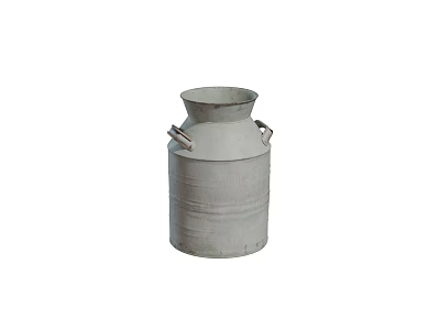 Vintage Metal Milk Can Decorative Ornament for Home Decor Accent Piece 3d model