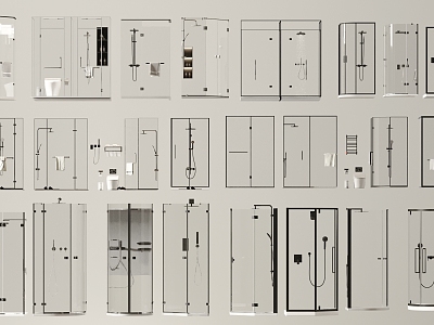 Modern shower room model