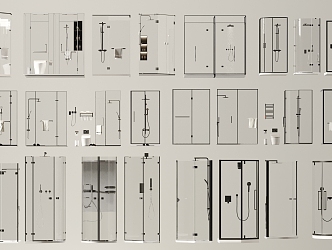 Modern shower room 3d model