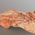 canyon mountain topography volcanic rock 3d model