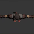 3D Male Character With Gray Jacket Red Accents And Open Arms Pose