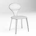 Modern Leisure Chair With Wooden Frame White Padded Seat And Curved Backrest Design