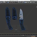 Dagger Sabre Tool Knife Field Dagger Military Dagger Knife Low Face Number Low Model Simple Model Game Next Era Movie and TV Level Super Realism 3d model