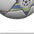 Adidas Champions League Finale Football With Star Pattern On Green Grass
