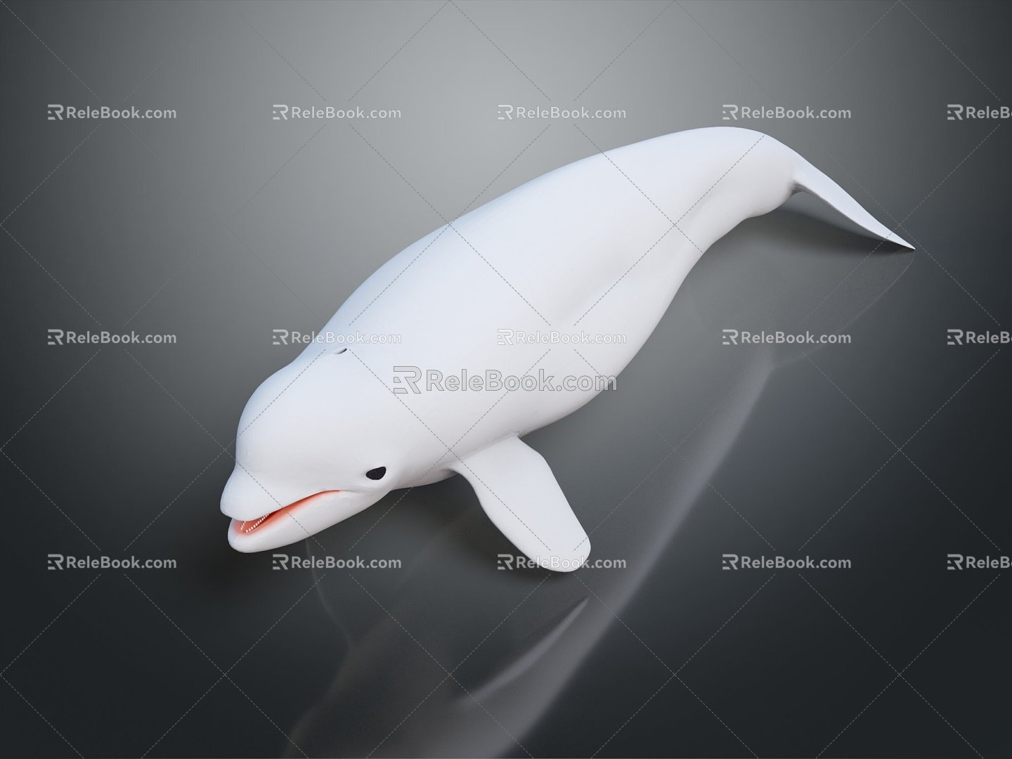 Modern Moby Dick Little Moby Dick Dolphin 3d model