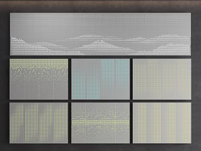 aluminum plate perforated plate perforated plate hollow plate 3d model