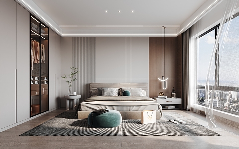 Modern Bedroom 3d model