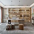 Modern study 3d model
