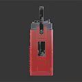 Vintage Red Telesonic Portable Radio With Carry Handle Speaker Grille And Control Buttons