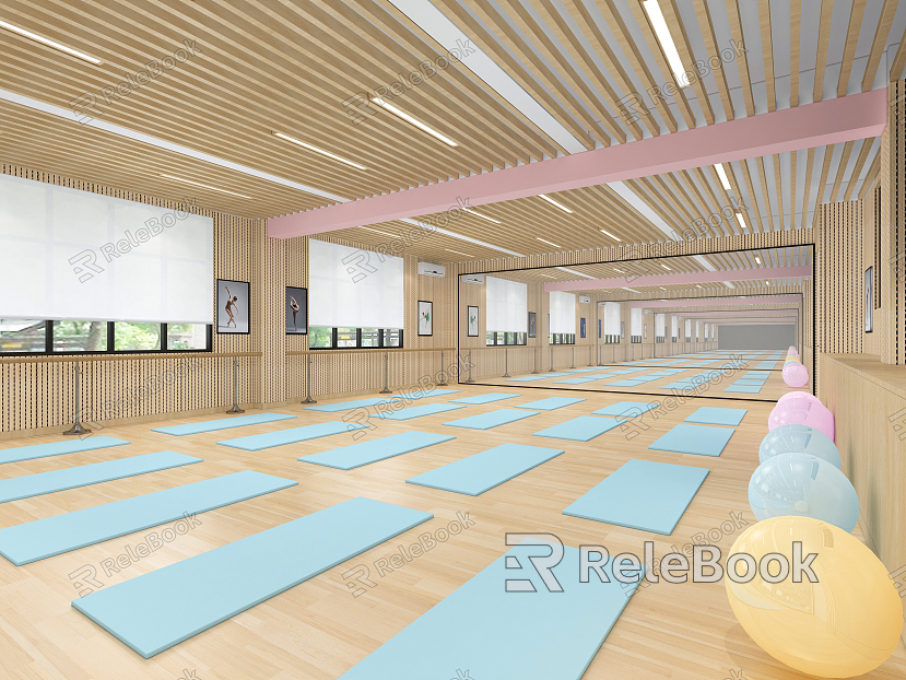 Modern Yoga Room model