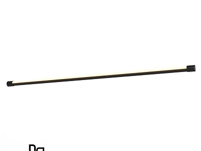 Sleek Long Black Ceiling Light With LED Lighting For Modern Home Interior 3d model
