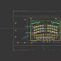 Advanced Monitoring Room Interior Setup With Large Blue Display Screen Data Charts And Computer Consoles
