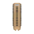 Eyewear Store Organized White Multi Tiered Display Tower With Various Sunglasses
