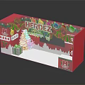 HERDEZ Navidad Christmas Gift Box With Red Design Christmas Tree Gift Boxes Snowflakes And Decorations