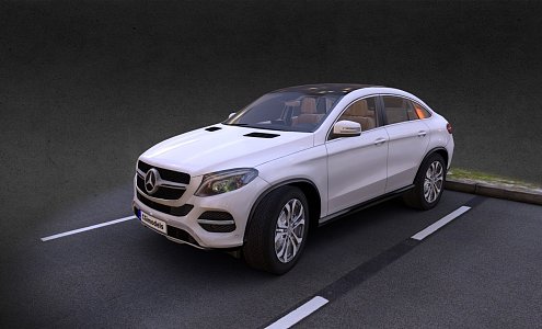 Hyundai Mercedes GLE two-door sports car 3d model