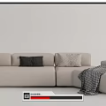 Modern corner sofa multiplayer sofa 3d model