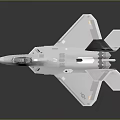 Modern Stealth Fighter Jet With Sleek Gray Fuselage And Aerodynamic Military Design