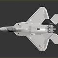 F22 Fighter Fighter Next Generation Aircraft 3d model