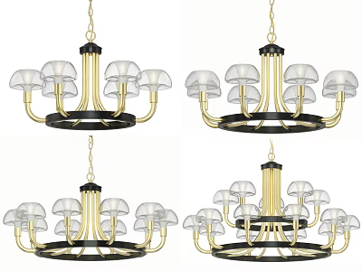 Post-modern chandelier jellyfish chandelier 3d model Post-modern chandelier jellyfish chandelier 3d model