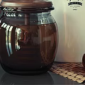 Essential Cooking Utensils Wooden Spoons Whisk In White Container Glass Jar Honey Dipper Storage Jars