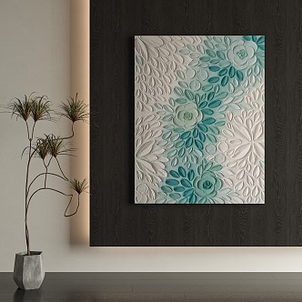 modern decorative painting 3d model