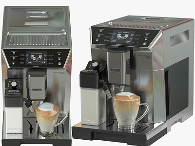 Household Appliances Modern Coffee Machines with Digital Display Making Fresh Coffee at Home 3d model
