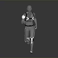 Wearable Mechanical Exoskeleton Device For Enhanced Running Mobility And Supportive Comfort 3d model