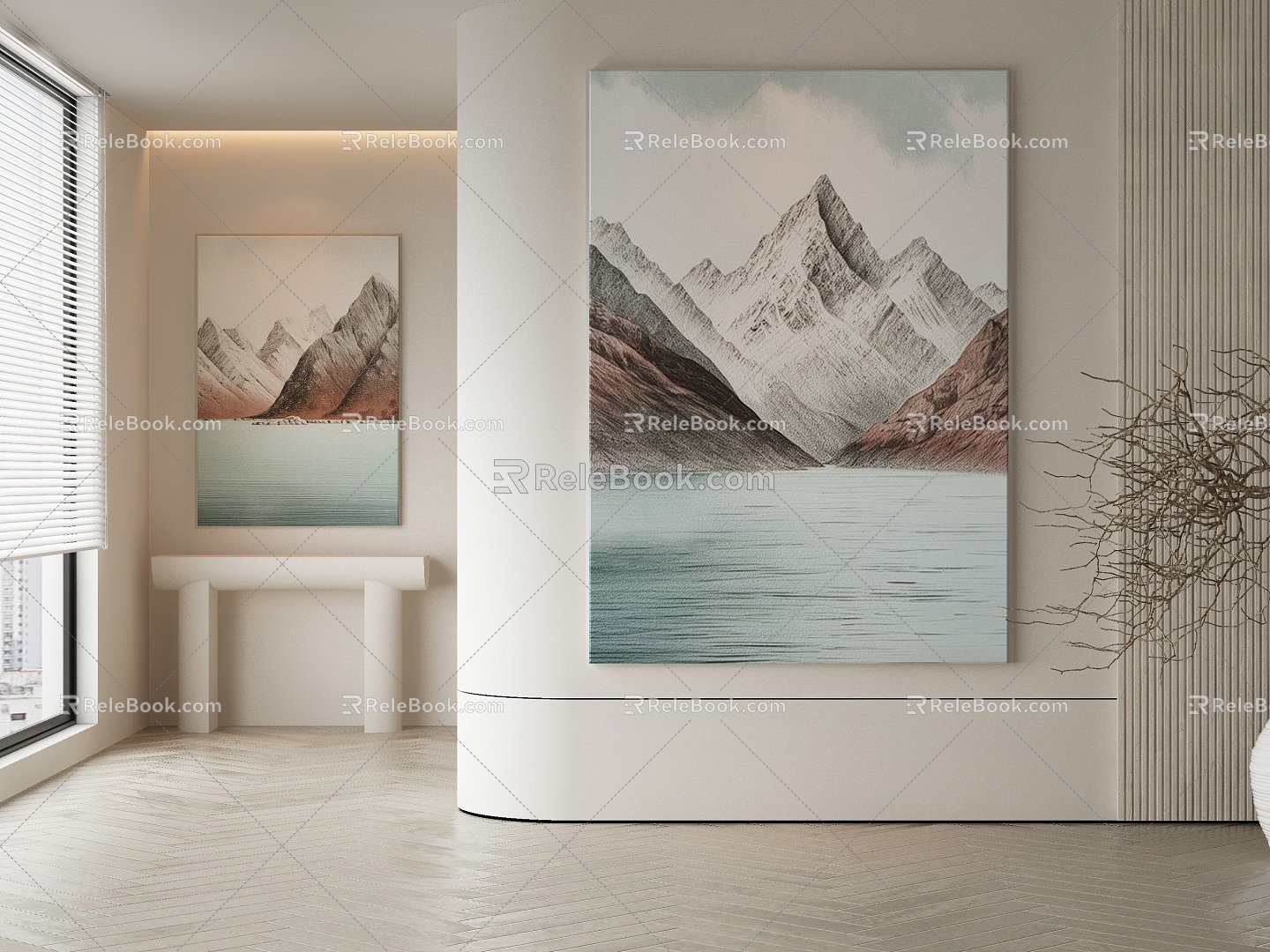 modern decorative painting 3d model