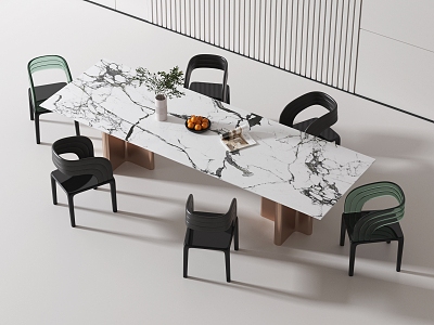 Dining table and chair model