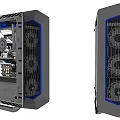 Modern mainframe computer mainframe motherboard graphics card computer chassis computer desktop computer 3d model