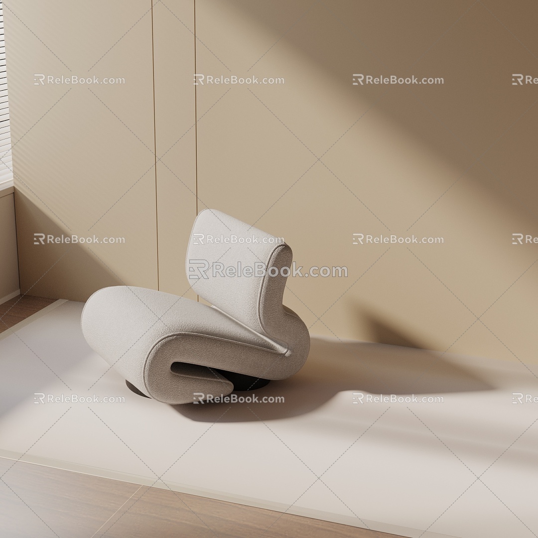 modern leisure chair 3d model