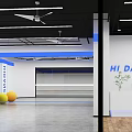 Book Art Featuring HI DANCE Studio Interior With Yellow Balls And Blue Lines