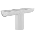 Modern Stainless Steel Single Basin Sink With Pedestal And Sleek Surface