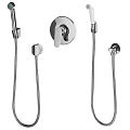 Modern Chrome Bathroom And Kitchen Faucet Designs With Handheld Sprayer Wall Mounted Taps