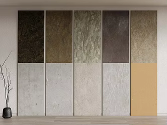 Micro-cement wall art paint wall paint cement wall real stone paint 3d model