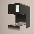 Modern Black Kitchen Appliance With Digital Display Stainless Steel Water Tray And Sleek Design