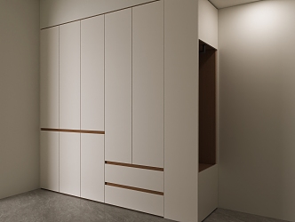 Modern wardrobe 3d model